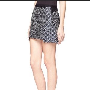 Maje geometric embroidered mini skirt